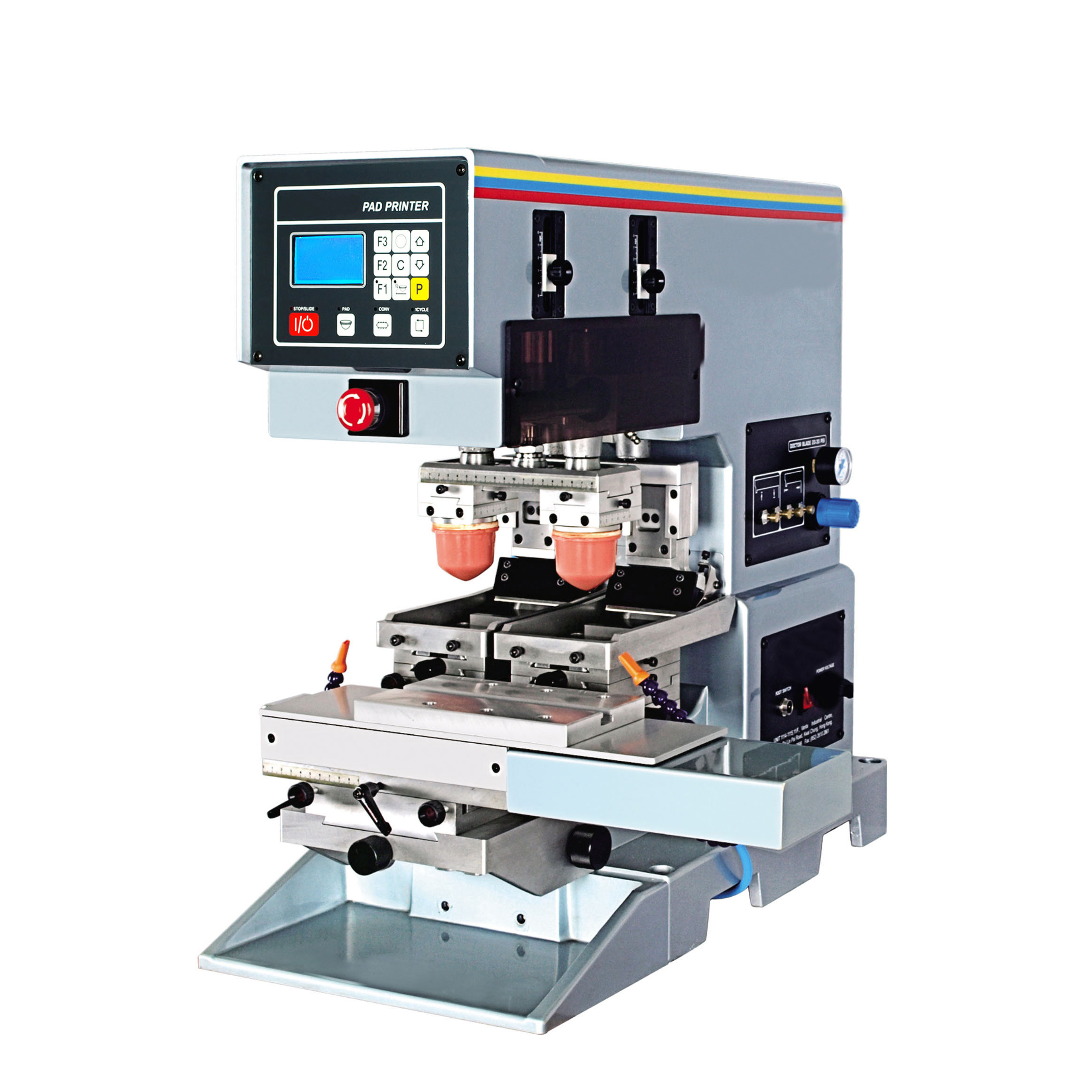 Desktop 2 color pad printing machine from China Manufacturer Hengxin